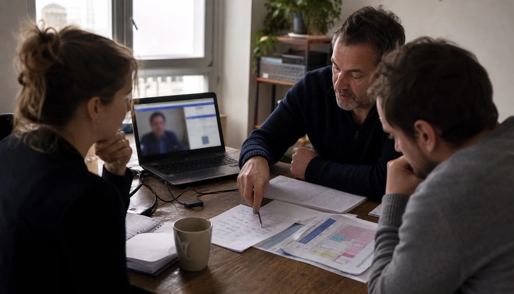 Visuel éditorial photoréaliste sur E-learning: comment intégrer la formation à distance sans perdre le cadre humain, rubrique Formation pour Managerh...